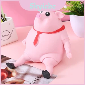 Đồ chơi lợn Tpr màu hồng Sensational có cát nhớ để cuộn dây và thư giãn