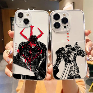 Anime Berserk Guts Tranh Vỏ Điện Thoại Trong Suốt Cho iPhone Apple 16 15 14 12 13 11 Pro 8 7 SE Plus X XS Max Ốp Silicon Mềm Trong Suốt Điện Thoại Di Động