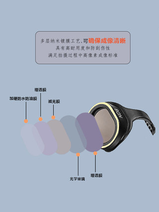 Thích hợp cho phụ kiện lọc ống kính máy bay không người lái DJI Spark, Gương giảm ánh sáng, Gương ánh sáng ngôi sao, Ống kính CPL phân cực
