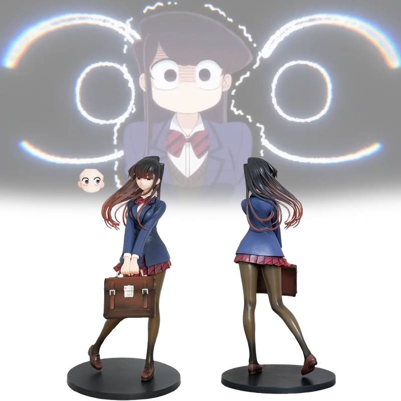 Không Thể Giao Tiếp Komi 25cm Màu Xanh Pvc Sưu Tập Hình Hoàn Hảo Cho Người Hâm Mộ Anime