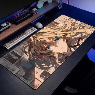 Anime Violet Evergarden Áp Phích Bé Gái Miếng Lót Chuột Chơi Game Lớn Laptop Phụ Kiện Deskmat Bảo Vệ Bàn Phím Văn Phòng Thảm Chuột