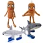 Cá Mập Mềm Plushie Thú Nhồi Bông Đồ Chơi Với Pp Cotton Lấp Đầy Lông Ngắn Cho Trẻ Em
