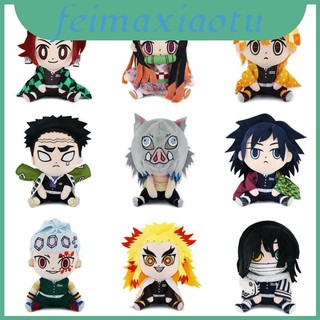 17cm Nhồi Bông Sang Trọng Động Vật Xmas Nezuko Tanjiro Giyuu Inosuke Zenitsu Demon Slayer