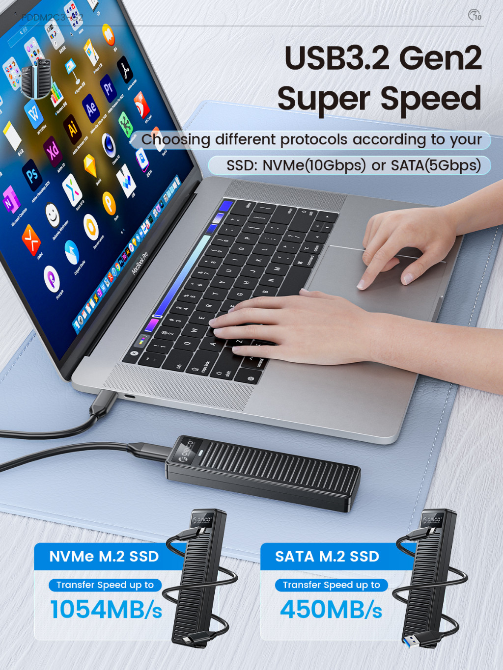 Tương thích SSD M.2 nhiều kích cỡ