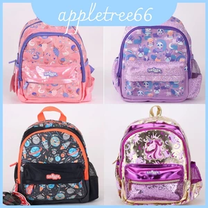 Ba lô Smiggle cho trẻ em đi học với chủ đề động vật và thiết kế vải Canvas nhẹ