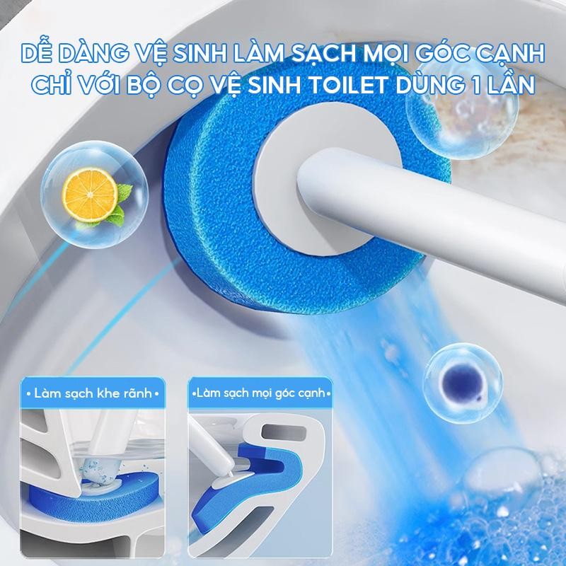 Mô tả Bộ cọ vệ sinh toilet TD03 dùng 1 lần Zolele  (Kèm Miếng Dán Tường) - Chính  Hãng - 7
