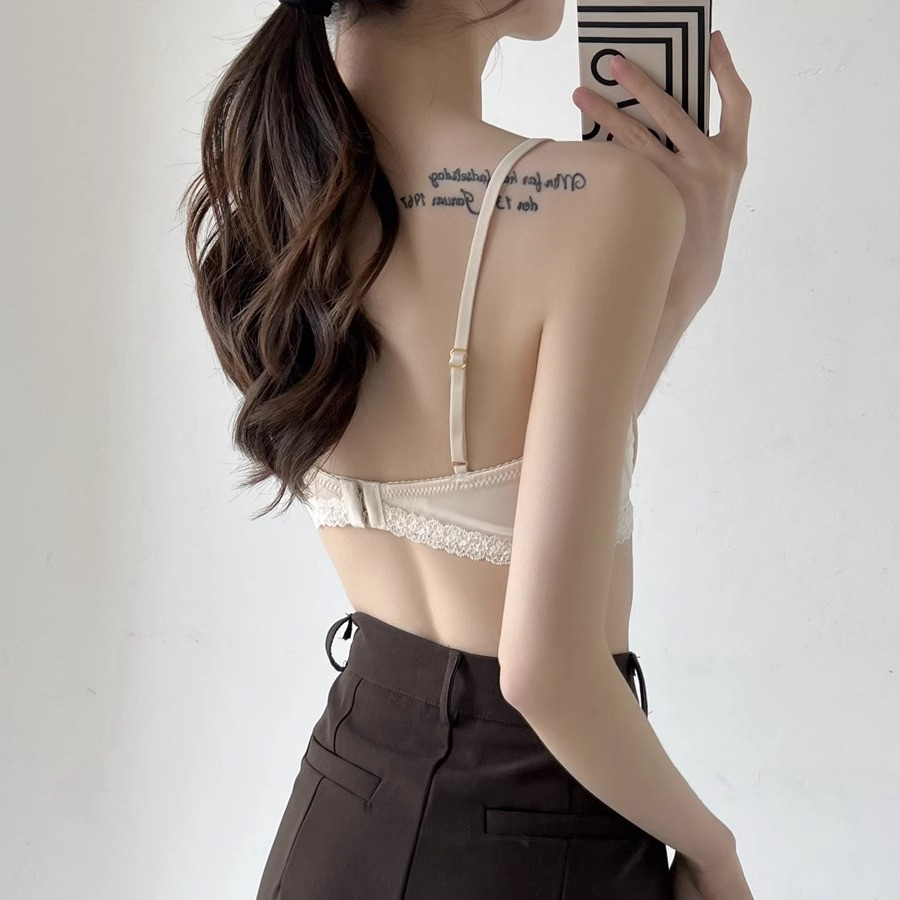 Áo Ngực Không Gọng 3 / 4 cup Mỏng Màu Sắc Trơn Có Mút Nâng Ngực Size S-XL Thời Trang Quyến Rũ Cho Nữ