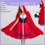 Quyến Rũ Phụ Nữ Halloween Cosplay Phù Thủy Phù Thủy Đầm Lấy Cảm Hứng Từ Áo Trùm Đầu Đi Màu Đỏ Nhỏ