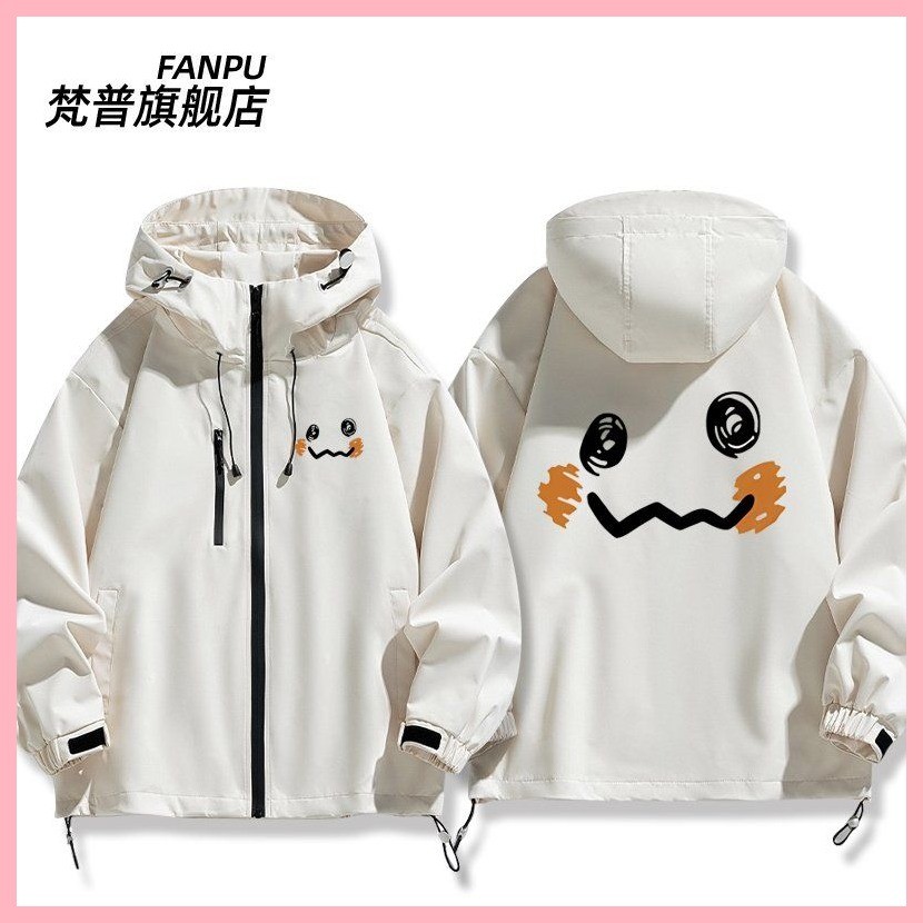 Quần Áo Áo Bỏ Túi Quái Vật Pikachu Charmander Bulbasaur Squirtle Psyduck Mewtwo Pokémon Mystery Chu Mini Hàng Hóa Cùng Phong Cách Áo Khoác Nam Nữ Thu Đông Quần Áo Tấn Công Áo