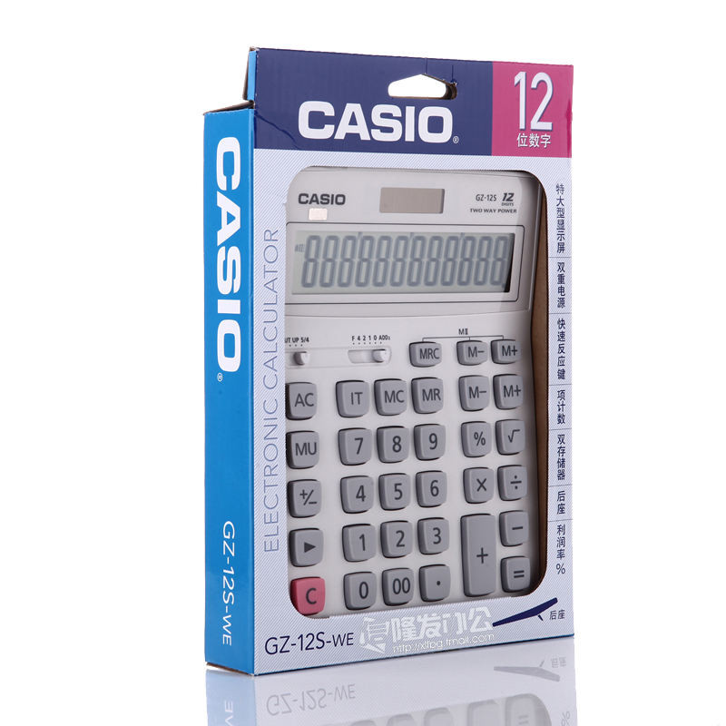 Máy tính văn phòng doanh nghiệp Casio GZ-12S Máy tính kế toán và quản lý tài chính Máy tính sành điệu