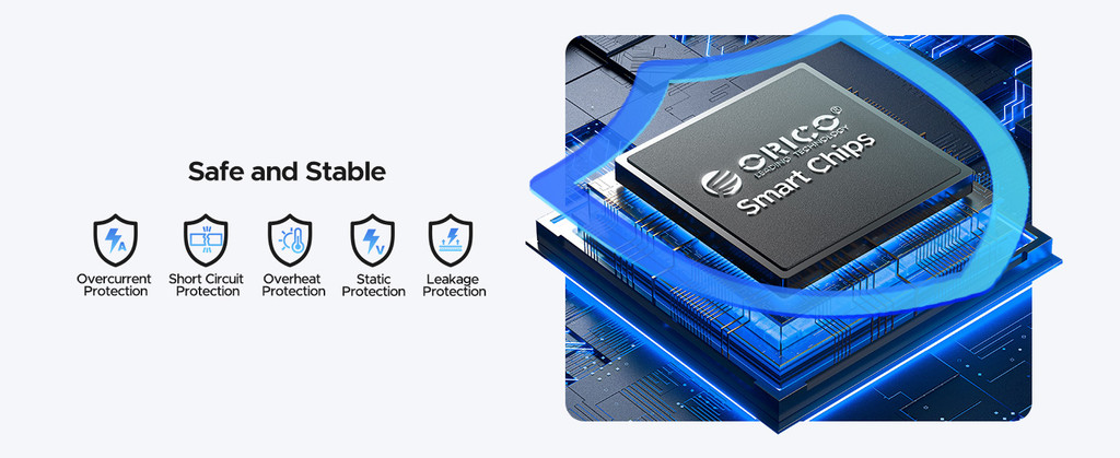 Mô tả Hộp đựng ổ cứng USB C 2,5 inch ORICO USB 3.1 Gen 1 sang SATA III (25PW1) - 4
