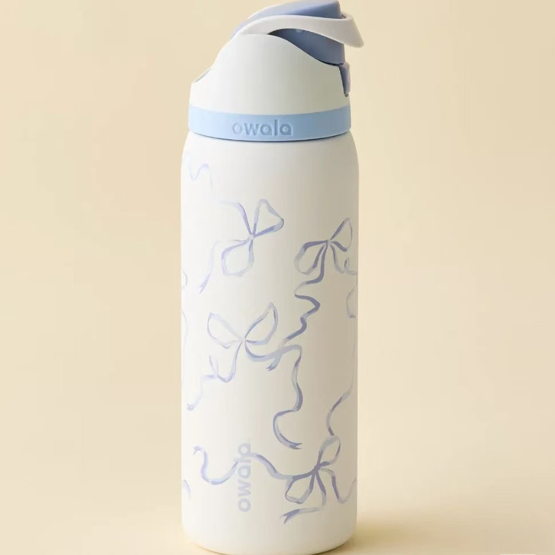 Borraccia Owala Viola FreeSip 32oz - Inox, A Prova Di Perdite, Con Cannuccia E Bocca Larga
