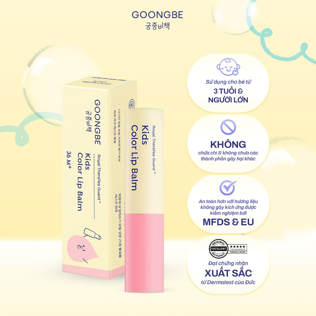 Mô tả Son Dưỡng Làm Mềm Môi GOONGBE Kids Mild Lip Balm 3g - 6