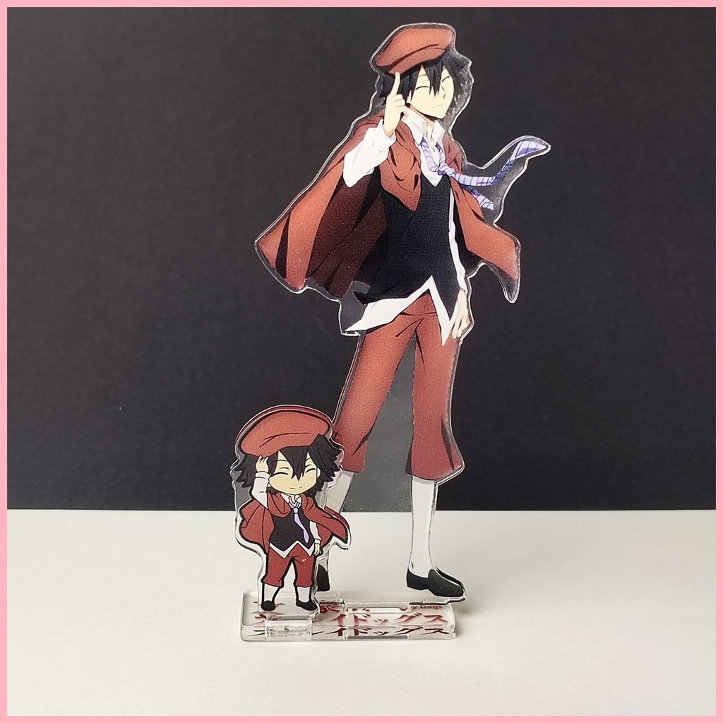 Đứng Quà Tặng Bungo Đi Lạc Chó Nakahara Chuuya Dazai osamu Ryunosuke Akutagawa Bungouya Edogawa Ranbu Nhân Vật Anime Phổ Biến Hàng Hóa Acrylic Chiến Thuật Đứng Để Bàn Đồ Trang Trí Ba Chiều