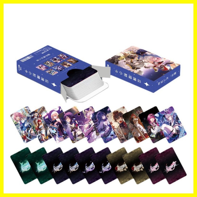 [ZOCI] Thẻ LOMO Kafka Bailu Fuxuan Honkai Star Railway Laser Photocard 55 Miếng Thẻ Fuxuan Fuuka Bailu Flash Card Game Hàng hóa Photocard tự in