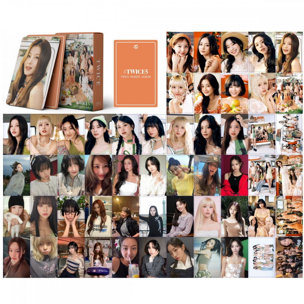 LINXX 55 Chiếc TWICE5 Album TWICE K-Pop Nhóm Cô Gái LOMO Laser Photocards Bộ Sưu Tập Hàng Hóa Cao Cấp Bộ