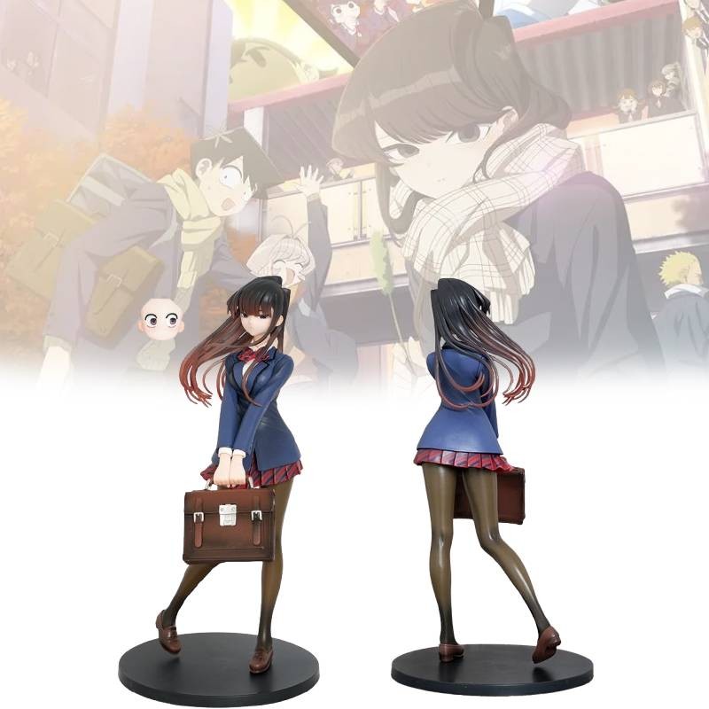 Không Thể Giao Tiếp Komi 25cm Màu Xanh Pvc Sưu Tập Hình Hoàn Hảo Cho Người Hâm Mộ Anime