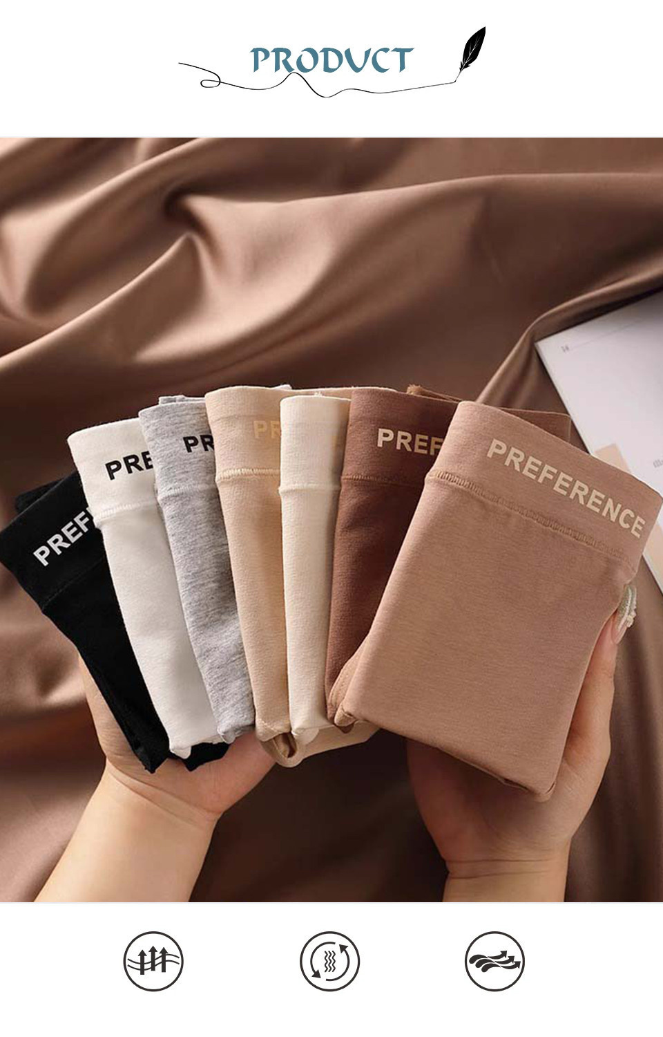 Mô tả Fallsweet Combo5 Nữ 100% Cotton Quần Đùi Cao Cấp Thoáng Khí Kích Thước Lớn Quần Lót Mềm Mại Comfot Quần Lót - 5