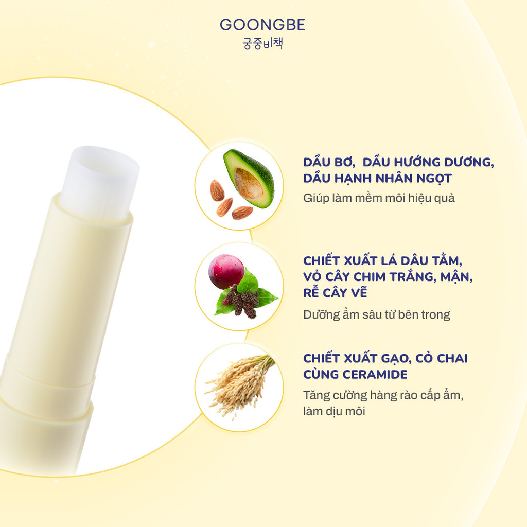 Mô tả Son Dưỡng Làm Mềm Môi GOONGBE Kids Mild Lip Balm 3g - 3