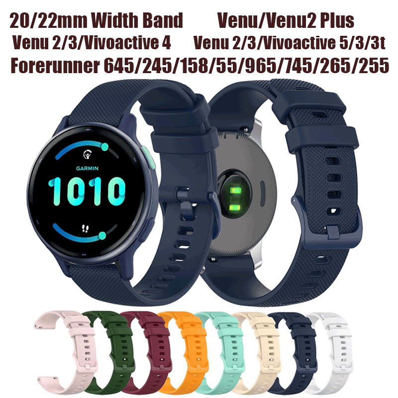 Cinturino Metallico 20mm Per Garmin Forerunner 570, Vivoactive 6, Venu Sq 2 E Altri – Acciaio Inox Con Chiusura Pieghevole