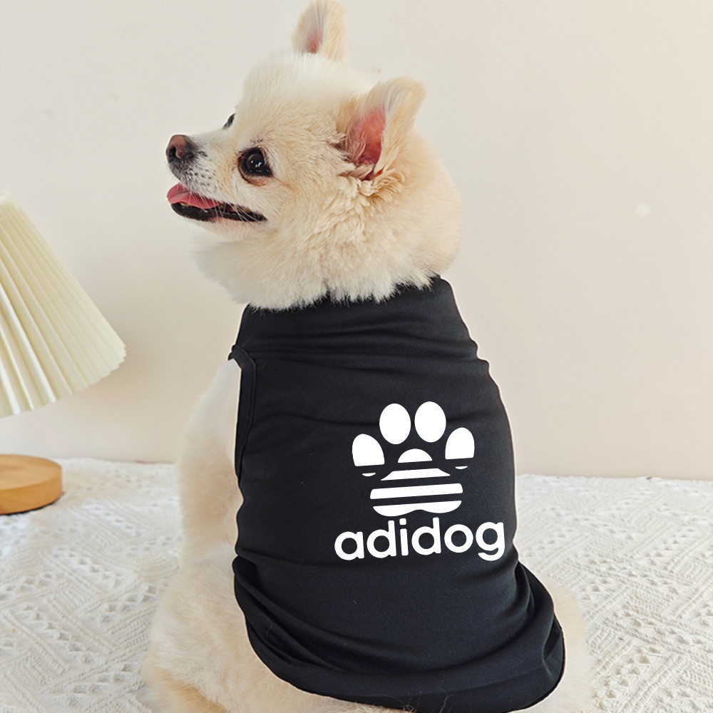 [Hai gói và ba gói] S-2XL Dog Paw In Hình Quần Áo Cho Chó Logo Thời Trang Áo Vest Cho Chó Nhỏ Và Vừa