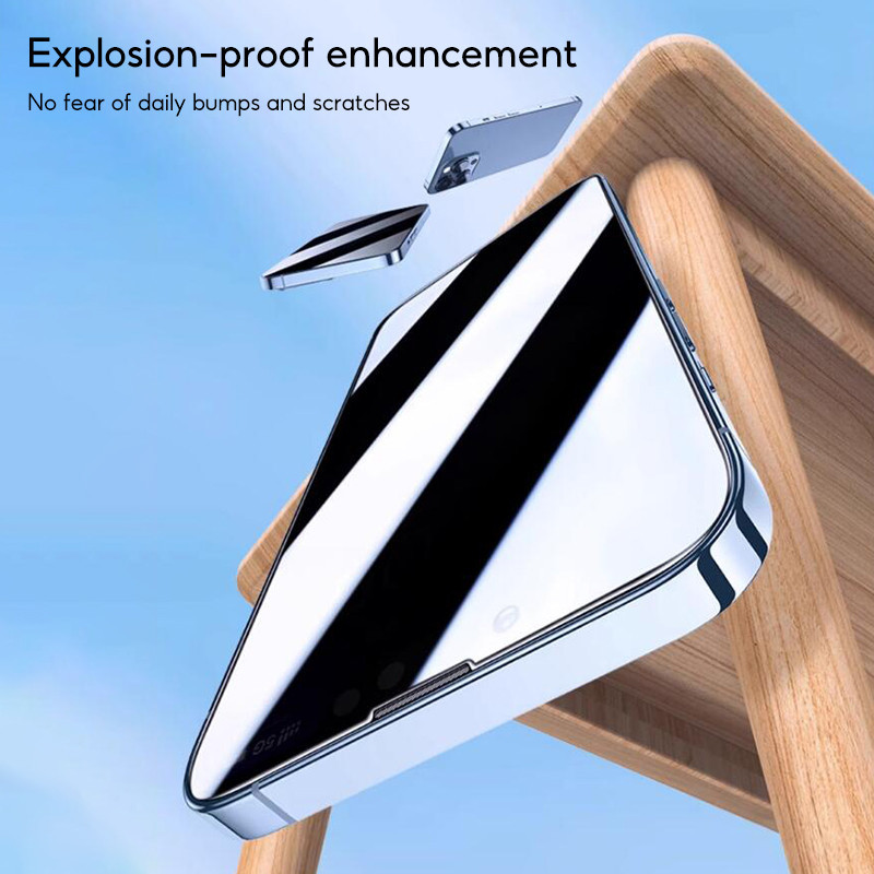 Mô tả Tbtic Cho iPhone Bảo Vệ Màn Hình Kính Cường Lực 16 15 14 13 12 11 Pro Max Plus XR X Xs Privacy 360 Tự Động Căn Chỉnh Dễ Dàng Lắp Đặt Bảo Vệ Toàn Diện - 6