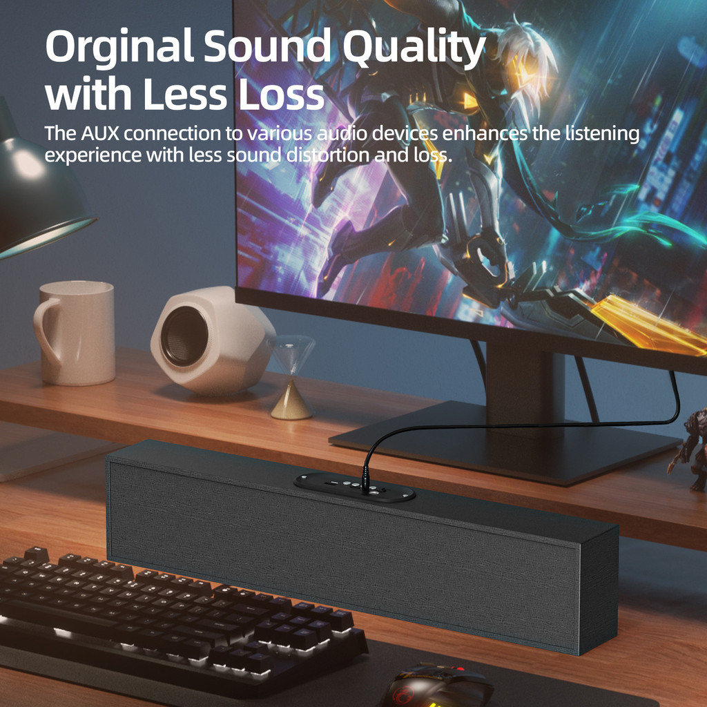 Loa Bluetooth GOOJODOQ Thiết kế bằng gỗ kích thước lớn Loa không dây PC ...