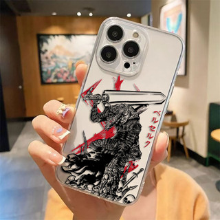 Anime Berserk Guts Tranh Vỏ Điện Thoại Trong Suốt Cho iPhone Apple 16 15 14 12 13 11 Pro 8 7 SE Plus X XS Max Ốp Silicon Mềm Trong Suốt Điện Thoại Di Động
