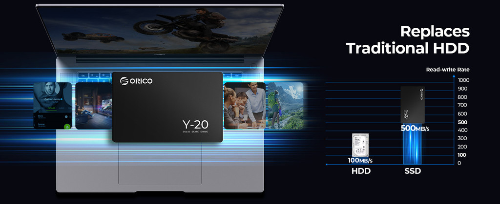 Mô tả Orico S500 SSD 2.5 SATA3.0 120GB 128GB 240GB 256GB Ổ cứng thể rắn (ORICO-S500) - 5