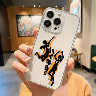 Anime Haikyuu Trường Trung Học Bóng Chuyền Trong Suốt Ốp Lưng Điện Thoại iPhone Apple 16 15 14 12 13 11 Pro 8 7 SE Plus X XS Max Trong Suốt Silicon Mềm Điện Thoại Di Động