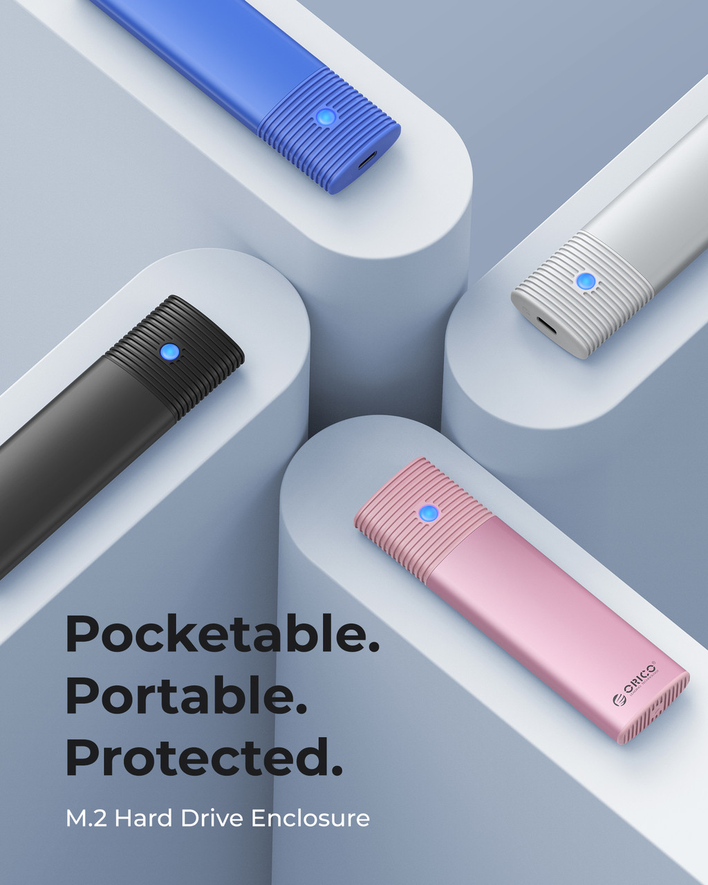 Mô tả Vỏ SSD ORICO M2 NVME USB3.0 Type-C PCIe SSD Tương thích với SSD NGFF NVME cho Mac (PWM2) - 2