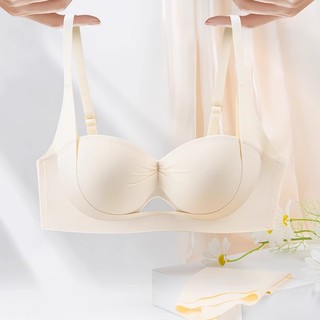 Push Up Áo Ngực Cho Nữ Rỗng Ra Không Dây Quần Lót Xốp Mềm Ngực Nhỏ Thanh Niên Cô Gái Quần Lót