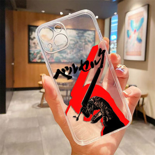 Anime Berserk Guts Tranh Vỏ Điện Thoại Trong Suốt Cho iPhone Apple 16 15 14 12 13 11 Pro 8 7 SE Plus X XS Max Ốp Silicon Mềm Trong Suốt Điện Thoại Di Động