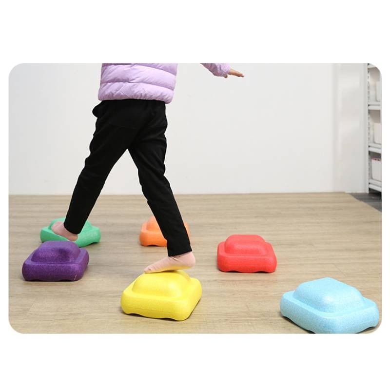 Đá Sông Cầu Vồng Thiết Bị Huấn Luyện Cảm Giác Cân Bằng Huấn Luyện Trẻ Em Giáo Dục Sớm Bước Đá Đồ Chơi