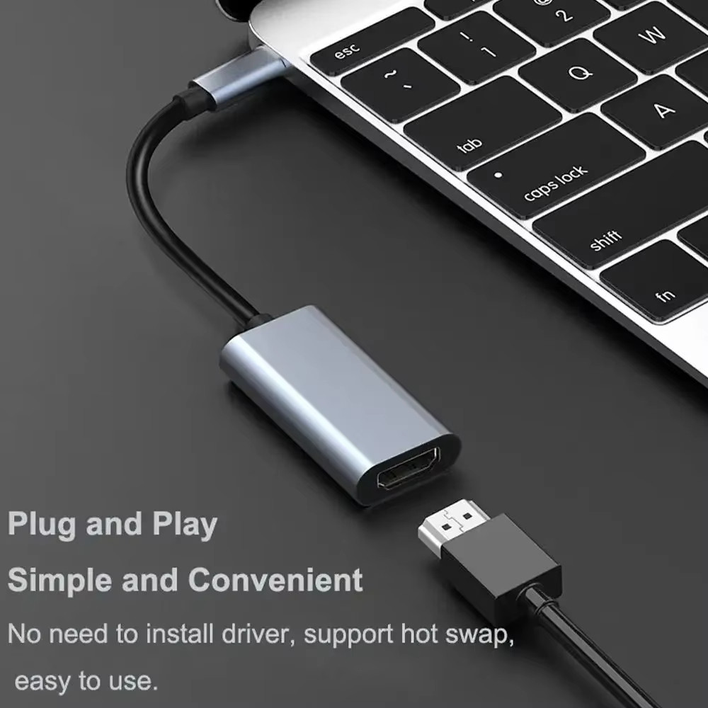 4k 60Hz Loại C sang HDMI Bộ Chuyển Đổi USB 3.1 HUB HDTV Cáp Chuyển Đổi Cho iPhone 15 TV Chuyển Đổi Cho PC MacBook iPad Samsung Laptop