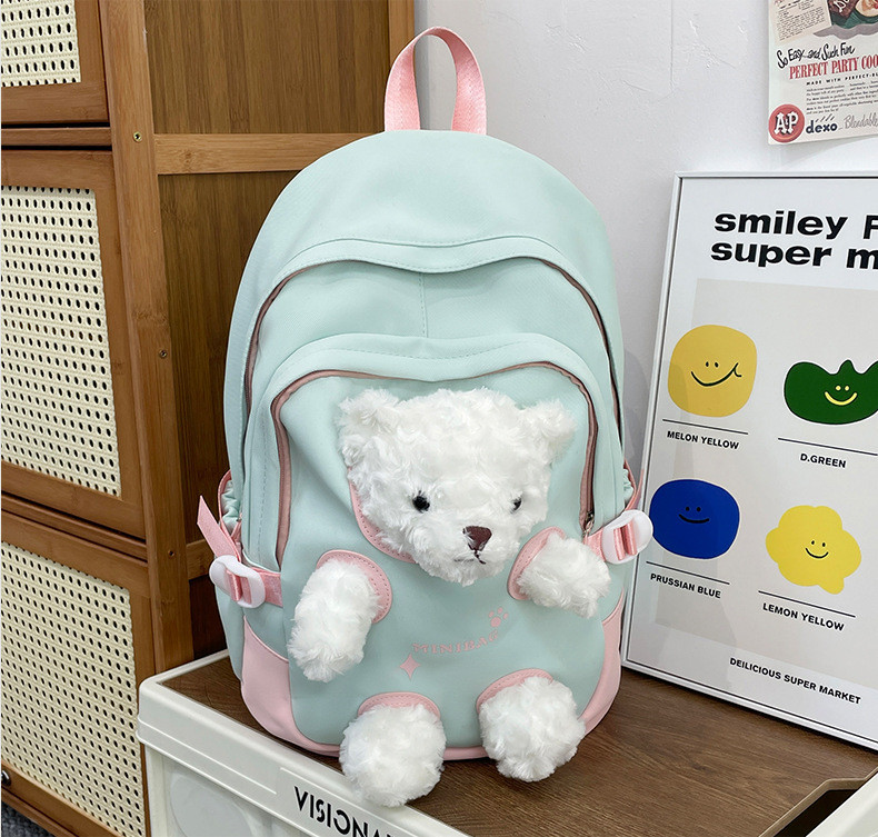 Ba lô nữ thời trang đường phố Ngăn đựng máy tính xách tay Nylon dung tích lớn để sử dụng đại học hàng ngày