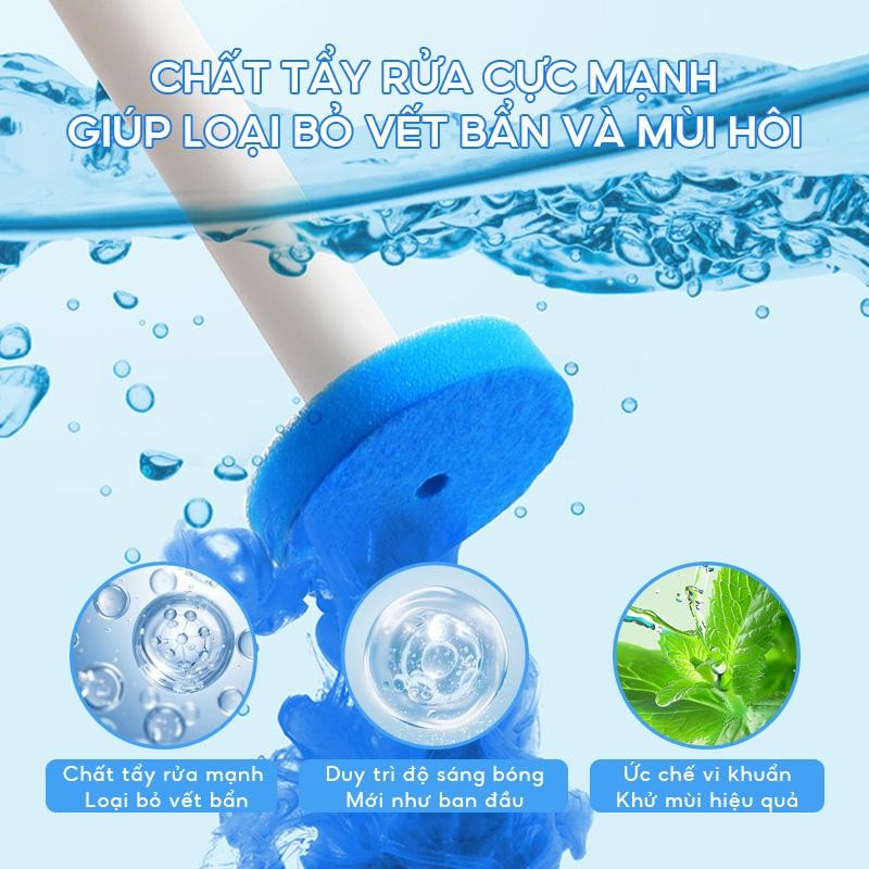 Mô tả Bộ cọ vệ sinh toilet TD03 dùng 1 lần Zolele  (Kèm Miếng Dán Tường) - Chính  Hãng - 6
