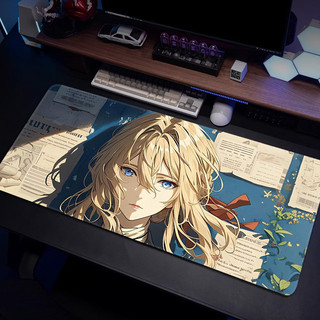 Anime Violet Evergarden Áp Phích Bé Gái Miếng Lót Chuột Chơi Game Lớn Laptop Phụ Kiện Deskmat Bảo Vệ Bàn Phím Văn Phòng Thảm Chuột