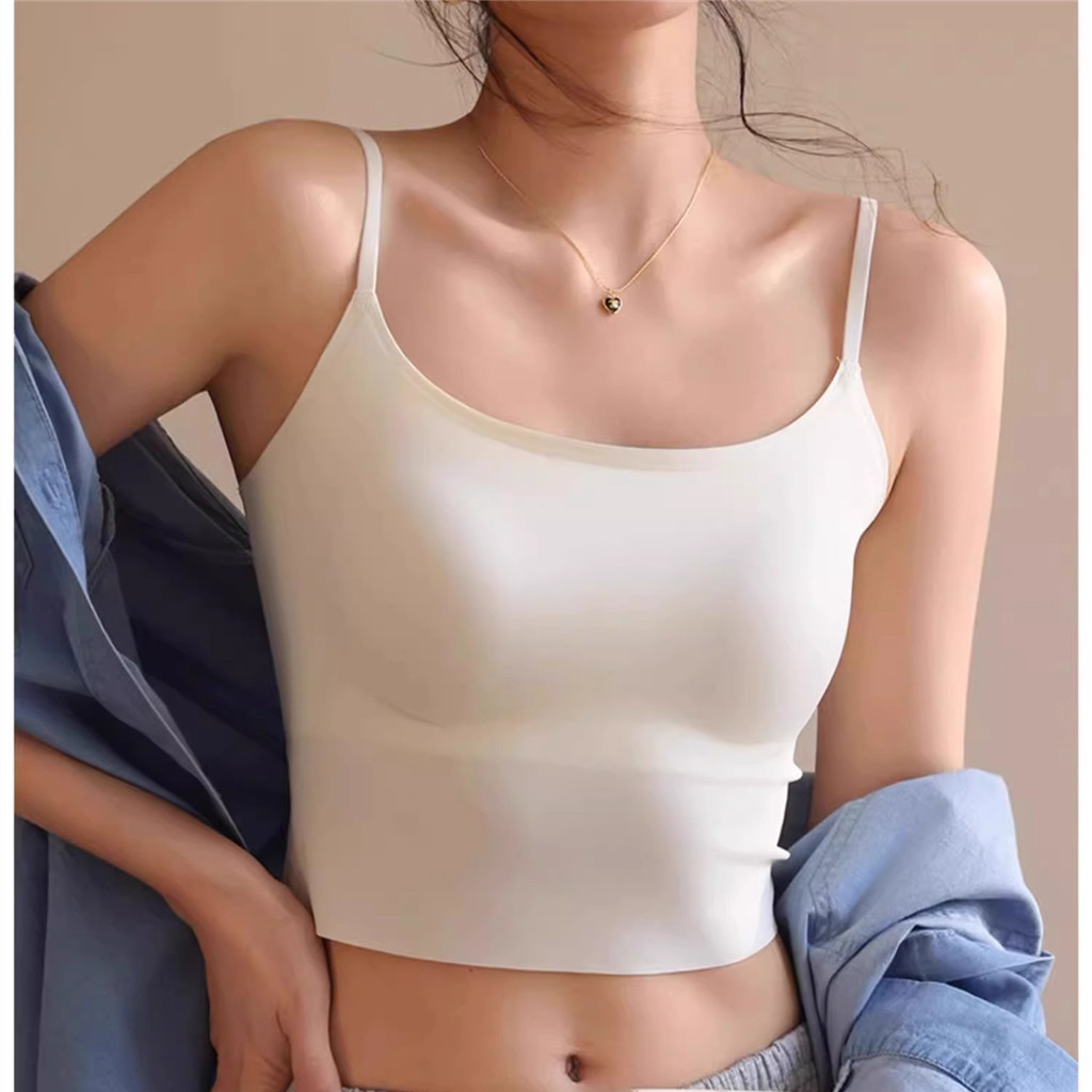 Liền Mạch Gợi Cảm Cô Gái Nhỏ sling Áo Ngực Mềm Mại Mỏng Đệm Mùa Hè Đồ Lót Nữ Không Dây