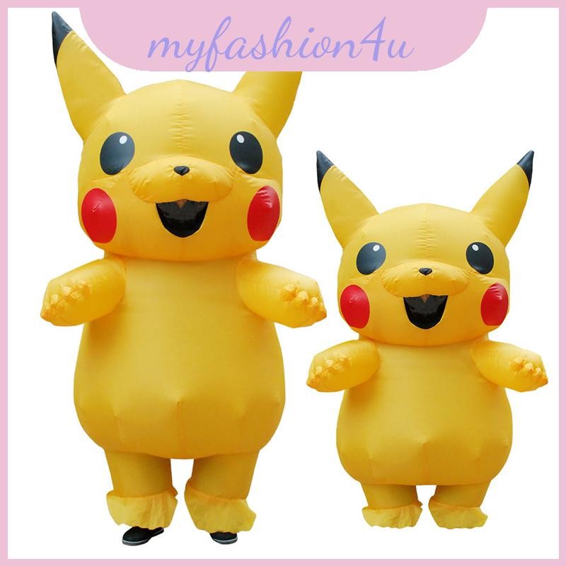 Trang phục hóa trang Pikachu cho trẻ em có dây buộc an toàn và gập gọn dễ dàng lưu trữ
