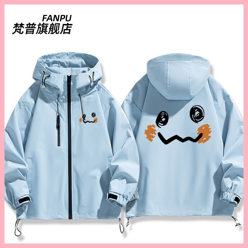 Quần Áo Áo Bỏ Túi Quái Vật Pikachu Charmander Bulbasaur Squirtle Psyduck Mewtwo Pokémon Mystery Chu Mini Hàng Hóa Cùng Phong Cách Áo Khoác Nam Nữ Thu Đông Quần Áo Tấn Công Áo
