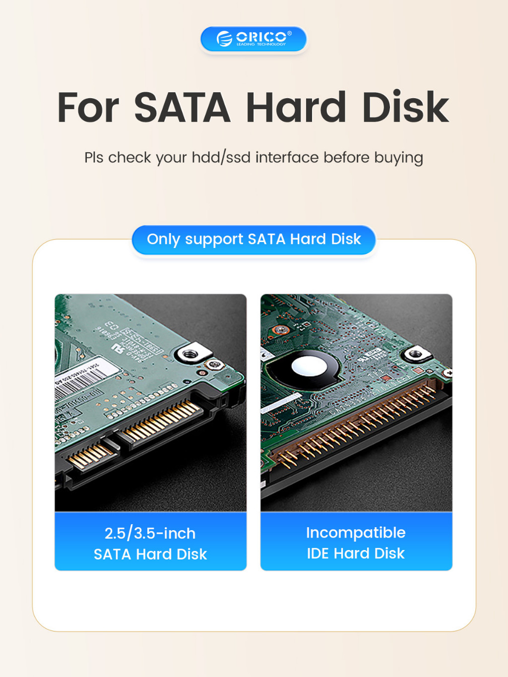 Mô tả Trạm kết nối ổ cứng ORICO USB 3.0 sang SATA với chức năng sao chép ngoại tuyến cho (2,5 "3,5" Inch) Vỏ ổ cứng Hỗ trợ lên đến 36TB 10GbpsTpye-C / Tpye-B Cáp đi kèm - 6