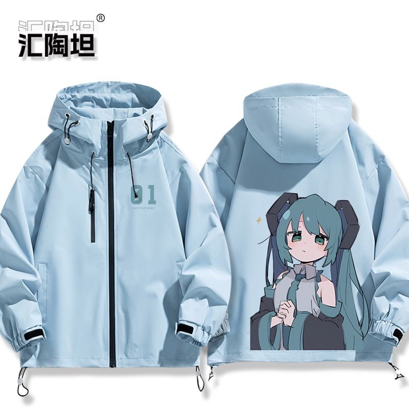 Quần Áo Áo Áo Khoác Hatsune MIKU Kagamine Rin Kagamine Len Megurine Luka Hatsune MIKU Kagamine MIKU Anime Đồng Thương Hiệu Hàng Hóa Cùng Phong Cách cos Áo Khoác Nam Nữ Thu Đông Quần Áo Tấn Công Áo