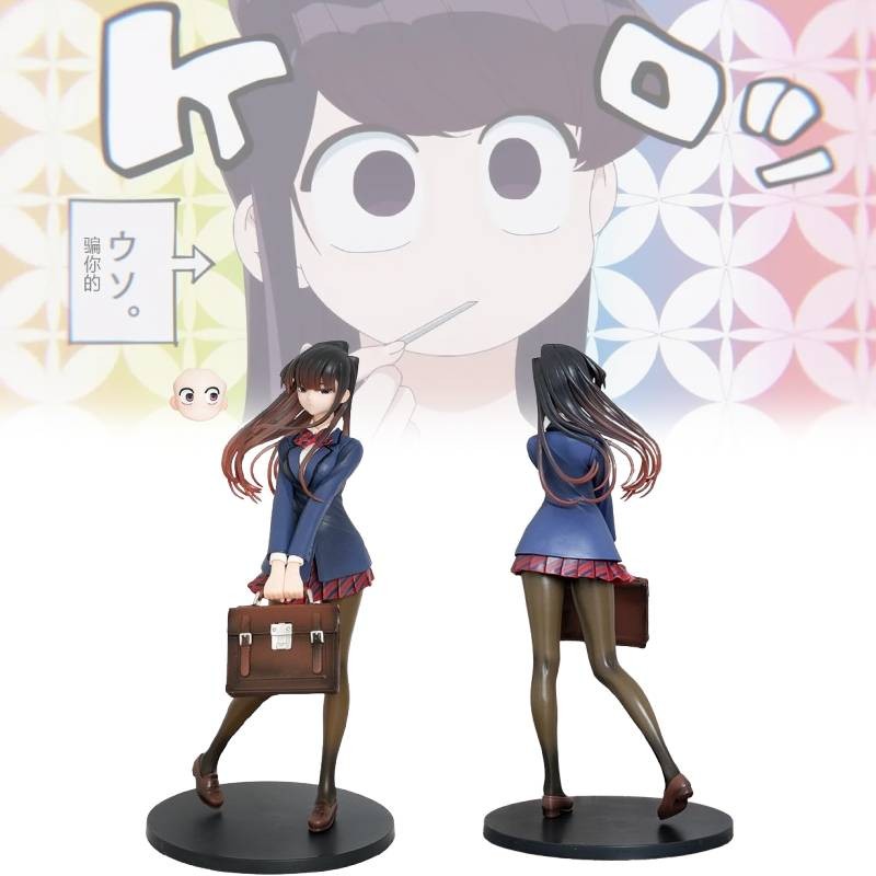 Không Thể Giao Tiếp Komi 25cm Màu Xanh Pvc Sưu Tập Hình Hoàn Hảo Cho Người Hâm Mộ Anime