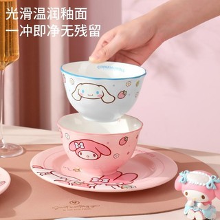 Sanrio Melody Bộ Đồ Ăn Đĩa Thìa Đũa Bộ Gốm Hộ Gia Đình Gửi Bé Gái Sinh Nhật Cưới Quà Tặng Hộp Quà Tặng