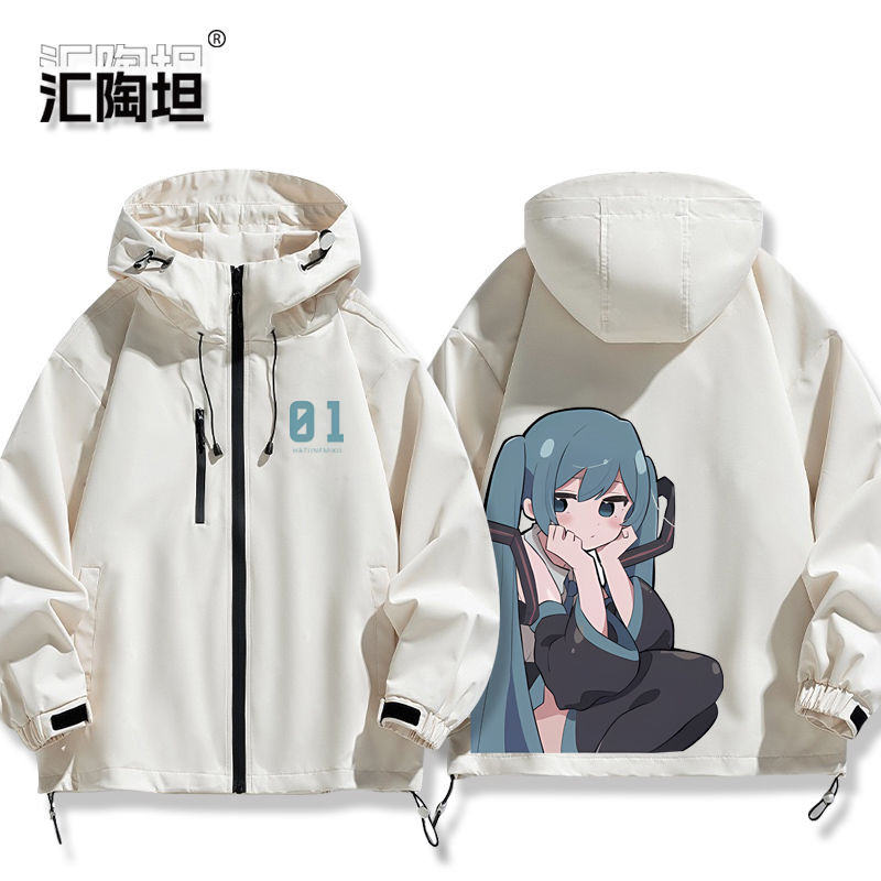 Quần Áo Áo Áo Khoác Hatsune MIKU Kagamine Rin Kagamine Len Megurine Luka Hatsune MIKU Kagamine MIKU Anime Đồng Thương Hiệu Hàng Hóa Cùng Phong Cách cos Áo Khoác Nam Nữ Thu Đông Quần Áo Tấn Công Áo