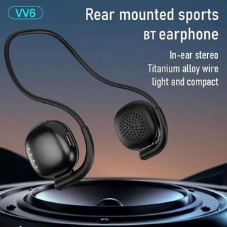 Tai nghe tương thích Bluetooth VV6 Tai nghe không dây có Mic Giảm tiếng ồn Tai nghe âm thanh nổi Overheadset cho điện thoại PC