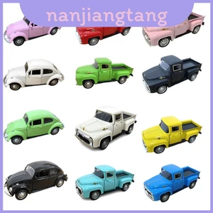 Xe Cổ Điển Xe Bán Tải Mô Hình Diecast Đồ Chơi Kim Loại Có Kéo Lại Hành Động Trẻ Em Tuyệt Vời Cho