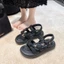 Sandal Pháp thời trang và đa năng dành cho nữ, phong cách cổ tích mùa hè với váy, sandal La M