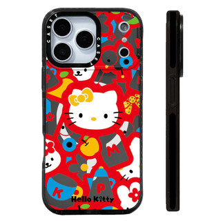 Vỏ dán Hello Kitty màu đỏ có màn hình Vỏ sạc từ tính không dây Tương thích cho IPhone 12 1314151617ProMax Cover 17AIR Silicone Mềm Trong Suốt Ốp Lưng Chống Sốc